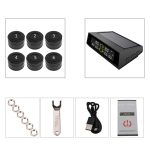 Auto Solar Wireless Reifendrucküberwachungssystem TPMS 6 externe Sensoren für 6-Rad-LKW-Bus – Bild 3