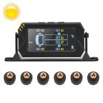 15Bar Solar Wireless Reifendrucküberwachungssystem TPMS 6 externe Sensoren für 6-Rad-LKW-Bus