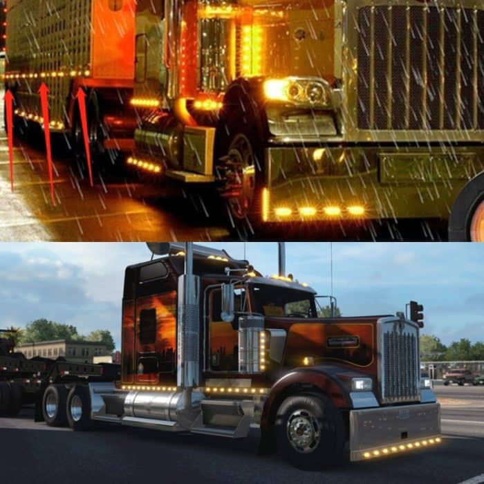 2 PCS MK-138 LKW LED Rücklicht Fließendes Wasser Tricolor Seitenmarkierungsleuchte – Bild 5