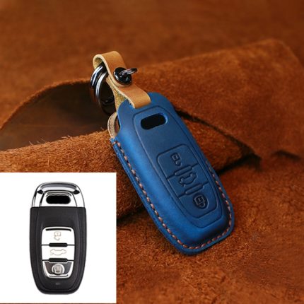 Für Audi Serie Auto Rindsleder Schlüssel Schutzhülle Schlüsseletui, B-Version 2011–2018, For Audi, B Version, For Audi,B Version
