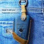 Für BMW Blade Style Auto-Rindsleder-Schlüsselschutzhülle Schlüsseletui, Version mit zwei Schlüsseln, For BMW, Two Keys Version – Bild 6