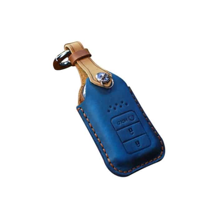 Für Honda Auto Rindsleder Schlüssel Schutzhülle Schlüsseletui, Drei Schlüssel Startversion, For Honda, Three Keys Start Version, For Honda, Three Keys Version – Bild 2