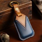 Für Honda Auto Rindsleder Schlüssel Schutzhülle Schlüssel Fall, Drei Schlüssel Heckklappe Version, For Honda, Three Keys Tailgate Version – Bild 2