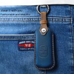 Für Mazda Old Style Hallmo Auto-Rindsleder-Schlüsselschutzhülle Schlüsseletui, Version mit zwei Schlüsseln, Two Keys Version, For Mazda Old Style, For Mazda, For Mazda Old Style, Two Keys Version – Bild 6