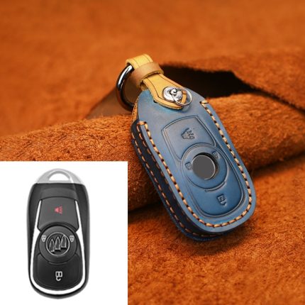 Für Buick Auto Rindsleder Schlüssel Schutzhülle Schlüsseletui, Version mit vier Schlüsseln, For Buick, Four Keys Version