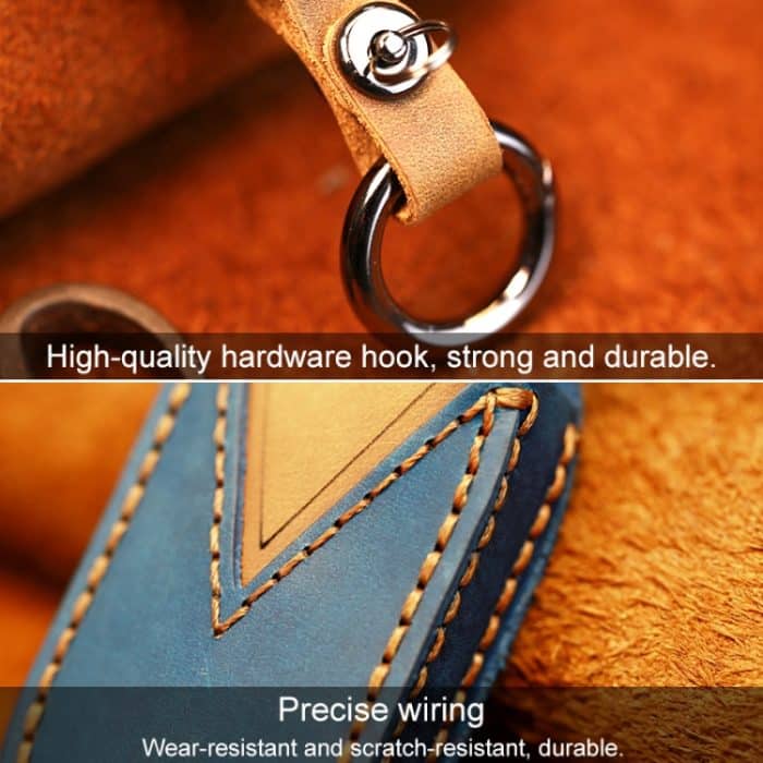 Für Buick Auto Rindsleder Schlüssel Schutzhülle Schlüsseletui, Version mit vier Schlüsseln, For Buick, Four Keys Version – Bild 3