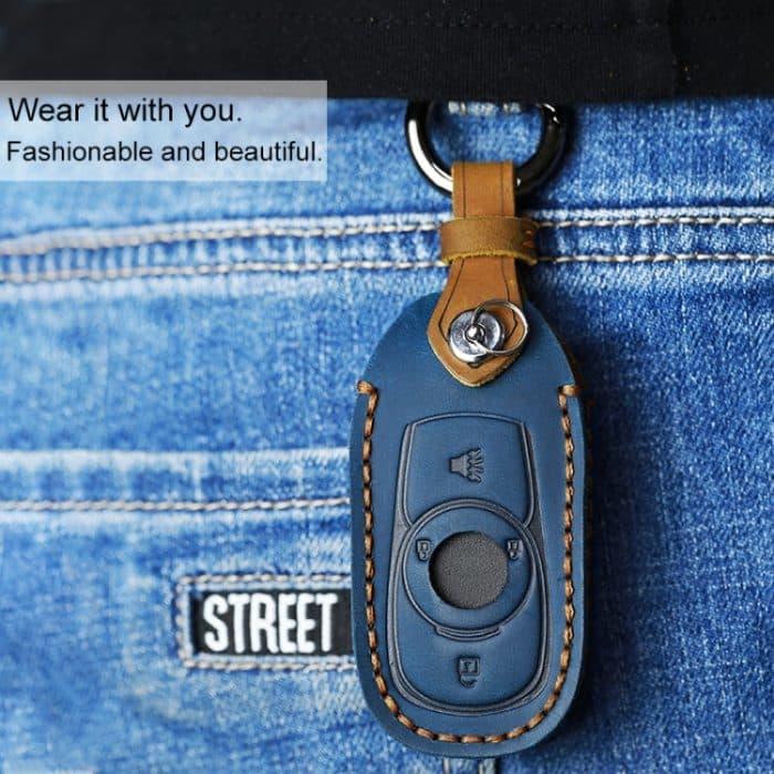 Für Buick Auto Rindsleder Schlüssel Schutzhülle Schlüsseletui, Version mit sechs Schlüsseln, For Buick, Six Keys Version – Bild 6