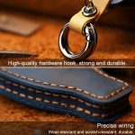 Für Mercedes-Benz alten Stil Auto Rindsleder Schlüssel Schutzhülle Schlüsseletui, For Mercedes-Benz Old Style – Bild 3