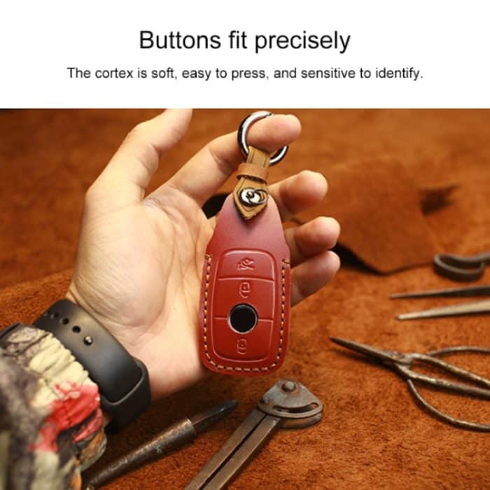 Für Mercedes-Benz New Style Auto Schlüsselhülle aus Rindsleder, For Mercedes-Benz New Style – Bild 3