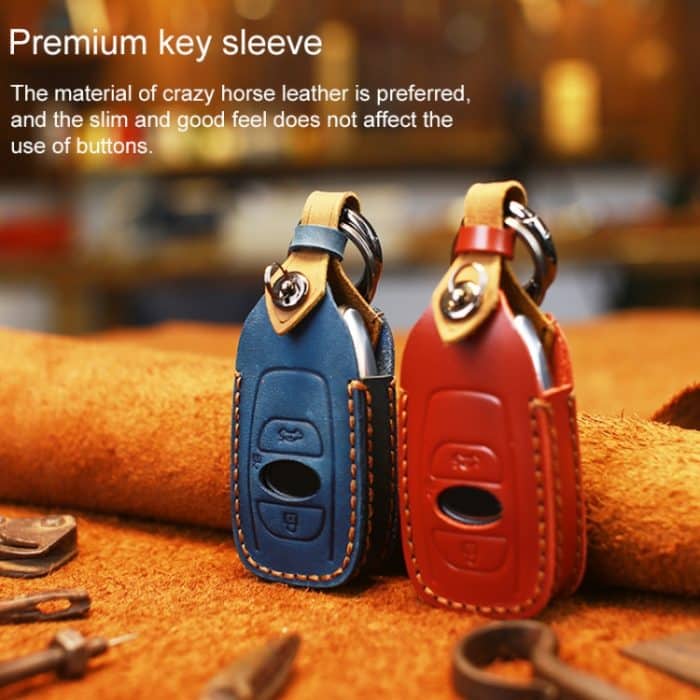 Für Subaru Auto Rindsleder Schlüssel Schutzhülle Schlüsseletui, For Subaru – Bild 5
