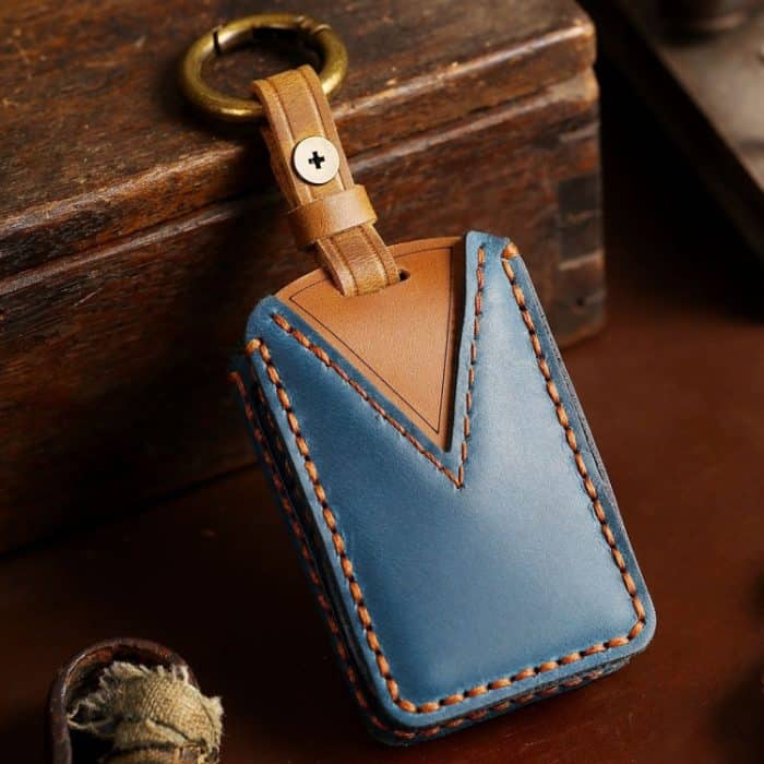 Für Volvo Car Rindsleder Schlüsselschutzhülle Schlüsseletui, For Volvo – Bild 4