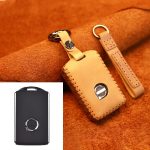 Für Volvo Single Slit Style Car Rindsleder Schlüsselschutzhülle Schlüsseletui, For Volvo Single Slit Style