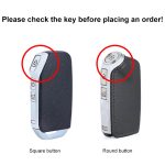 Für Kia Auto Rindsleder Schlüssel Schutzhülle Schlüsseletui, runde Version, For Kia, Round Version – Bild 2