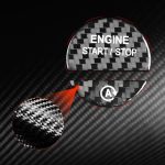 Für Mercedes-Benz C/S-Klasse 2022 Stil Auto Kohlefaser Ein-Klick-Startknopf dekorativer Aufkleber, linker und rechter Antrieb Universal – Bild 5