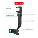 1. Generation multifunktionaler Auto-Rückspiegel-Handyhalter für den Rücksitz, 1st Generation (Green), 1st Generation (Grey) – Bild 2