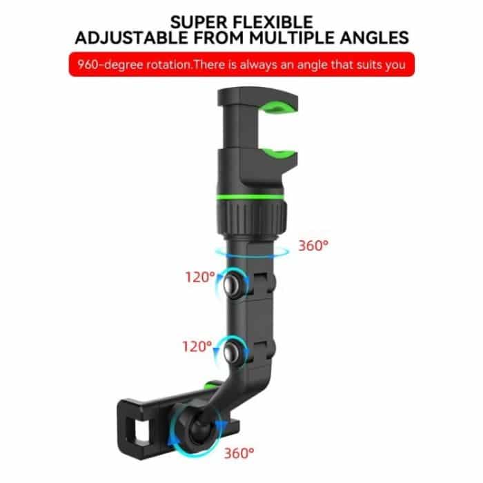 1. Generation multifunktionaler Auto-Rückspiegel-Handyhalter für den Rücksitz, 1st Generation (Green), 1st Generation (Grey) – Bild 3