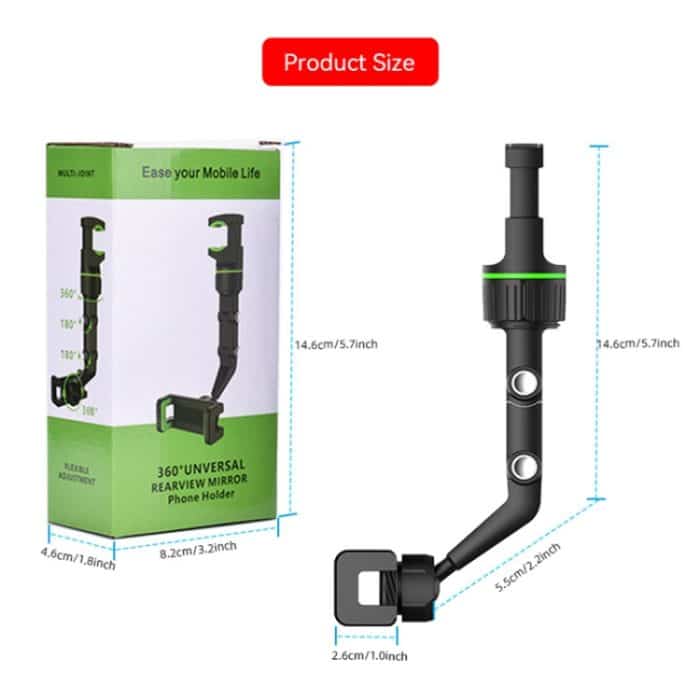 1. Generation multifunktionaler Auto-Rückspiegel-Handyhalter für den Rücksitz, 1st Generation (Green), 1st Generation (Grey) – Bild 5