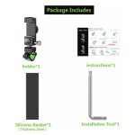 Diebstahlsicherer Fahrrad-/Motorrad-Handyhalter mit Licht, with Light (Black), with Light (Green) – Bild 5