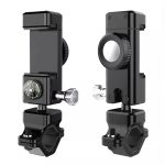 Diebstahlsicherer Fahrrad-/Motorrad-Handyhalter ohne Licht, without Light (Black), without Light (Green)