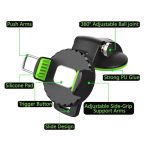 Multifunktionaler Auto-Mittelkonsolen-Armaturenbrett-Saugnapf-Telefonhalter, Suction Cup (Black), Suction Cup (Green) – Bild 2