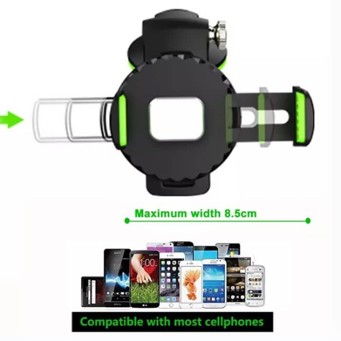 Multifunktionaler Auto-Mittelkonsolen-Armaturenbrett-Saugnapf-Telefonhalter, Suction Cup (Black), Suction Cup (Green) – Bild 5