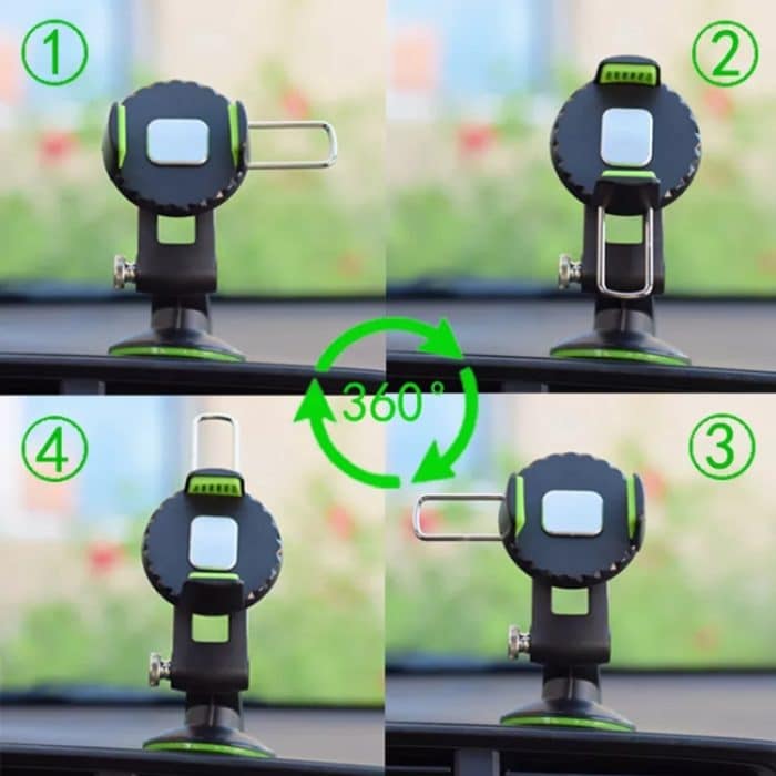 Multifunktionaler Auto-Mittelkonsolen-Armaturenbrett-Saugnapf-Telefonhalter, Suction Cup (Black), Suction Cup (Green) – Bild 7