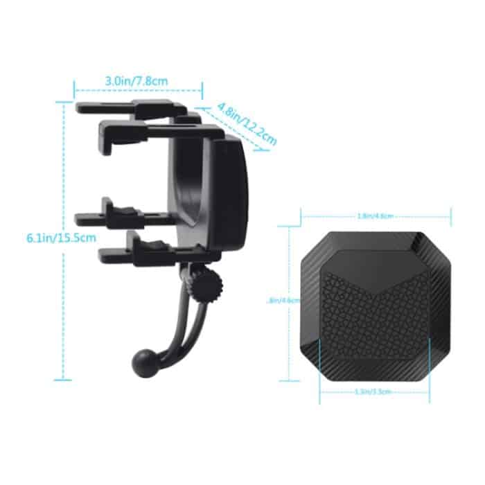 Carbon-Faser-starker Magnet-Auto-Rückspiegel-Navigations-Telefon-Halter – Bild 5