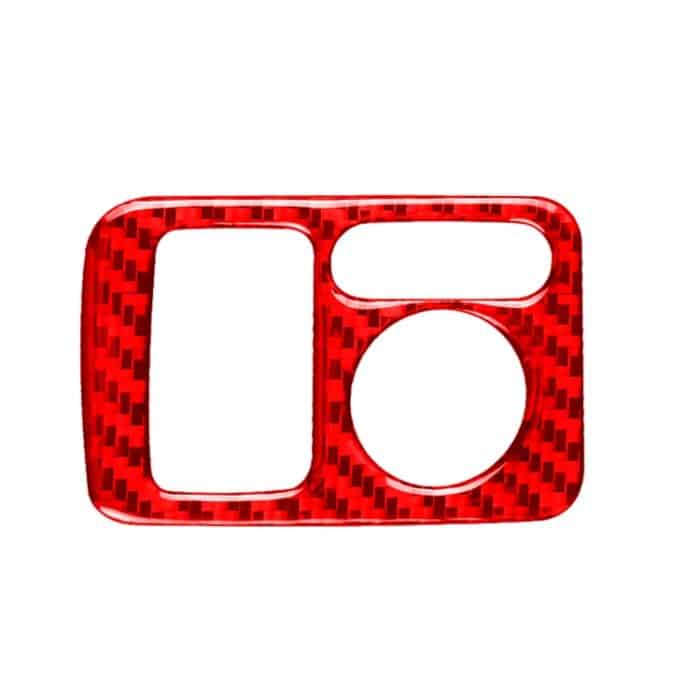 Für Honda CRV 2007–2011, Auto-Kohlefaser-Rückspiegel-Einstellschalterrahmen, dekorativer Aufkleber, linker Antrieb, Rear Mirror Adjustment Switch, Left Drive – Bild 1