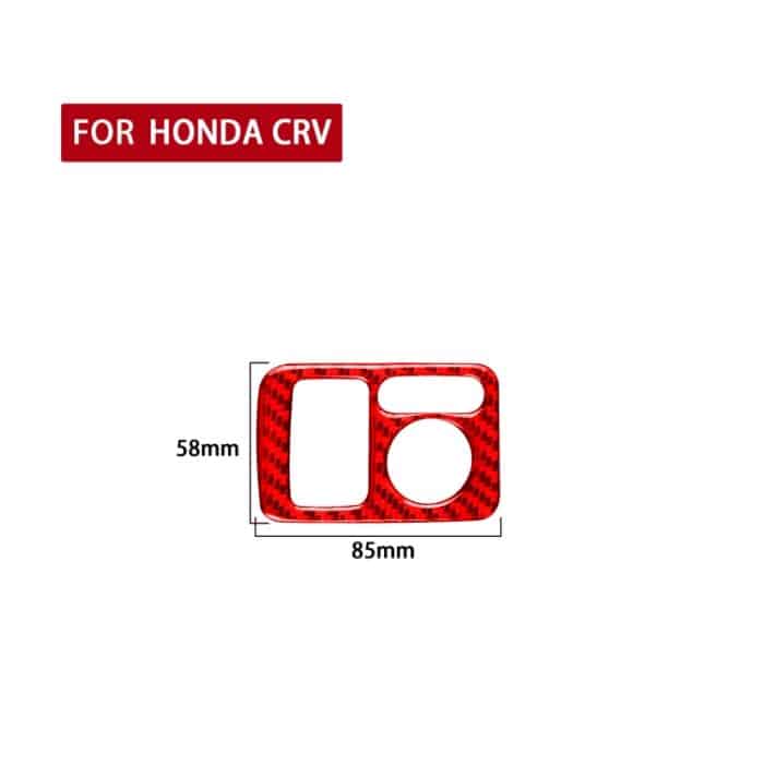 Für Honda CRV 2007–2011, Auto-Kohlefaser-Rückspiegel-Einstellschalterrahmen, dekorativer Aufkleber, linker Antrieb, Rear Mirror Adjustment Switch, Left Drive – Bild 2