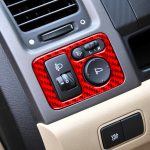 Für Honda CRV 2007–2011, Auto-Kohlefaser-Rückspiegel-Einstellschalterrahmen, dekorativer Aufkleber, linker Antrieb, Rear Mirror Adjustment Switch, Left Drive – Bild 5