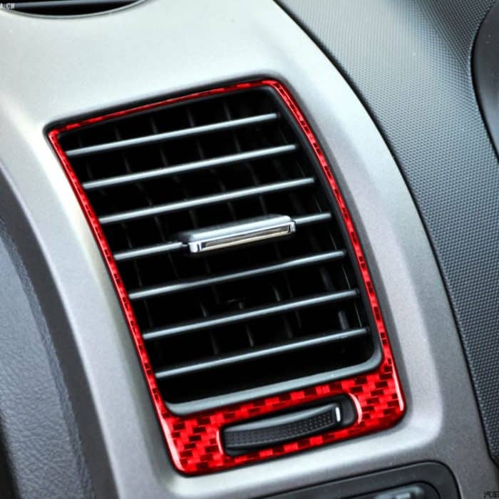 2-teiliges Set für Honda CRV 2007–2011, Kohlefaser-Auto-Seitenluftauslass-Rahmen, dekorativer Aufkleber, universeller linker und rechter Antrieb, Side Air Outlet Frame – Bild 5