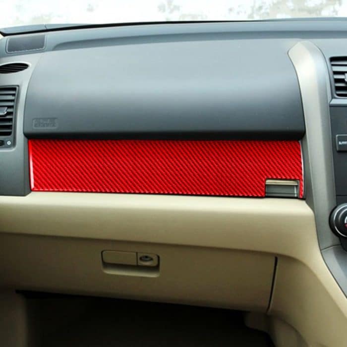 Für Honda CRV 2007–2011, Kohlefaser-Auto-Co-Pilot, Handschuhfach-Panel, dekorativer Aufkleber, rechter Antrieb, Co-pilot Glove Box Panel,Right Drive – Bild 5