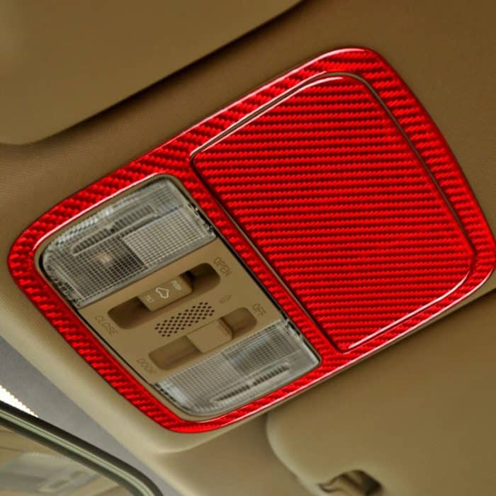 2-teiliges Set für Honda CRV 2007–2011, Kohlefaser-Auto-Front-Leselicht-Panel, dekorativer Aufkleber, universeller linker und rechter Antrieb, Car Front Reading Light Panel – Bild 5