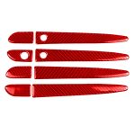 Auto-Carbonfaser mit Loch außerhalb des Türgriffs, dekorativer Aufkleber für Mazda CX-5 2017–2018, Rechtsantrieb, with Hole Outside Door Handle, Right Drive