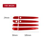 Auto-Carbonfaser mit Loch außerhalb des Türgriffs, dekorativer Aufkleber für Mazda CX-5 2017–2018, Rechtsantrieb, with Hole Outside Door Handle, Right Drive – Bild 2