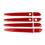 Auto-Carbonfaser mit Loch außerhalb des Türgriffs, dekorativer Aufkleber für Mazda CX-5 2017–2018, Linksantrieb, with Hole Outside Door Handle, Left Drive