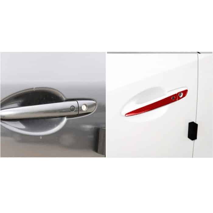 Auto-Carbonfaser mit Loch außerhalb des Türgriffs, dekorativer Aufkleber für Mazda CX-5 2017–2018, Linksantrieb, with Hole Outside Door Handle, Left Drive – Bild 5