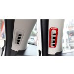 Auto-Carbonfaser-A-Säulen-Luftauslass-dekorativer Aufkleber für Mazda CX-5 2017–2018, linker und rechter Antrieb, A-pillar Air Outlet – Bild 5