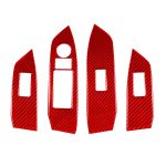 Auto-Carbonfaser-Fensterglas-Hebetafel-dekorativer Aufkleber für Mazda CX-5 2017–2018, Rechtsantrieb, Window Glass Lift Panel, Right Drive