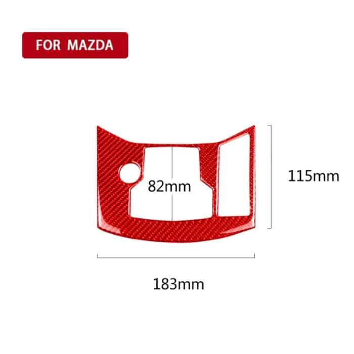 Auto-Kohlefaser-Handbremspaneel-dekorativer Aufkleber für Mazda CX-5 2017–2018, Rechtsantrieb, Handbrake Panel, Right Drive – Bild 2