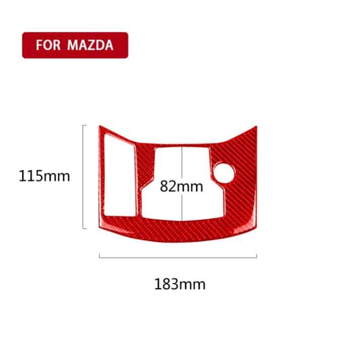 Auto-Kohlefaser-Handbremspaneel-dekorativer Aufkleber für Mazda CX-5 2017–2018, linker Antrieb, Handbrake Panel, Left Drive – Bild 2