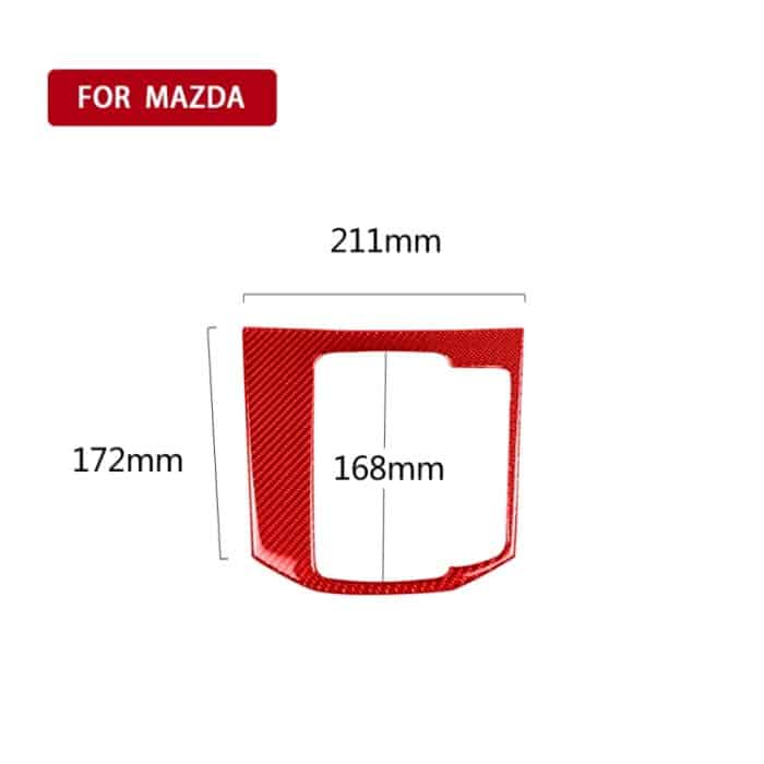 Auto-Kohlefaser-Schalttafel-dekorativer Aufkleber für Mazda CX-5 2017–2018, Rechtsantrieb, Gear Panel, Right Drive – Bild 2