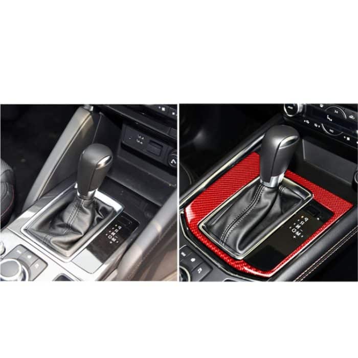 Auto-Kohlefaser-Schalttafel-dekorativer Aufkleber für Mazda CX-5 2017–2018, Rechtsantrieb, Gear Panel, Right Drive – Bild 6