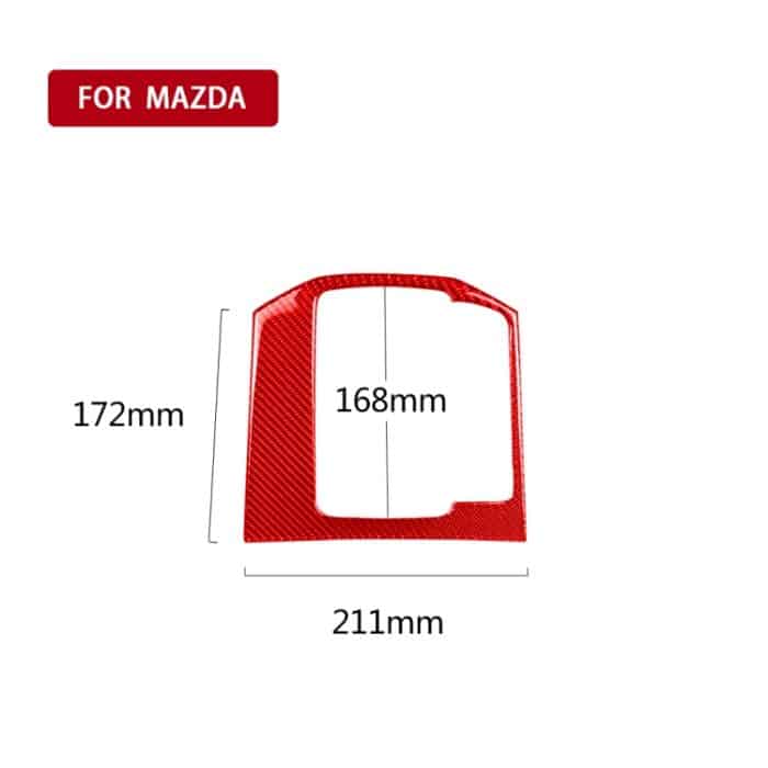 Auto-Kohlefaser-Schalttafel-dekorativer Aufkleber für Mazda CX-5 2017–2018, linker Antrieb, Gear Panel, Left Drive – Bild 2