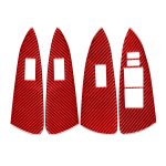 Auto-Carbonfaser-Fensterglas-Hebetafel-dekorativer Aufkleber für Toyota RAV4 2006–2013, Rechtsantrieb, Window Glass Lift Panel, Right Drive