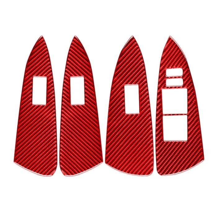 CRP6447R.jpg Auto-Carbonfaser-Fensterglas-Hebetafel-dekorativer Aufkleber für Toyota RAV4 2006–2013, Rechtsantrieb, Window Glass Lift Panel, Right Drive – Bild 1