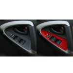 Auto-Carbonfaser-Fensterglas-Hebetafel-dekorativer Aufkleber für Toyota RAV4 2006–2013, Rechtsantrieb, Window Glass Lift Panel, Right Drive – Bild 6