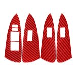 Auto-Carbon-Faser-Fensterglas-Hebetafel-dekorativer Aufkleber für Toyota RAV4 2006–2013, linker Antrieb, Window Glass Lift Panel, Left Drive