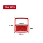 Auto-Carbon-Faser-Front-Leselicht-Panel-dekorativer Aufkleber für Toyota RAV4 2006–2013, linker und rechter Antrieb, Front Reading Light Panel – Bild 2