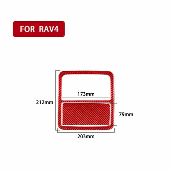 Auto-Carbon-Faser-Front-Leselicht-Panel-dekorativer Aufkleber für Toyota RAV4 2006–2013, linker und rechter Antrieb, Front Reading Light Panel – Bild 2